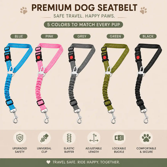 Pawssenger Multi-Use Dog Car Seat Belt