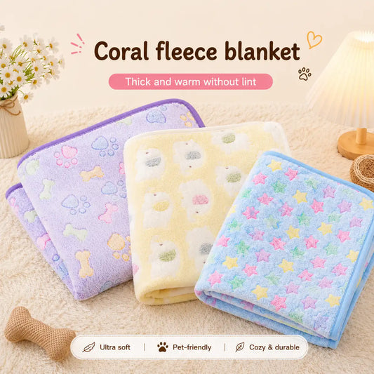 Snuggle Pet Blanket – Ultra-Soft Coral Fleece Blanket for Dogs