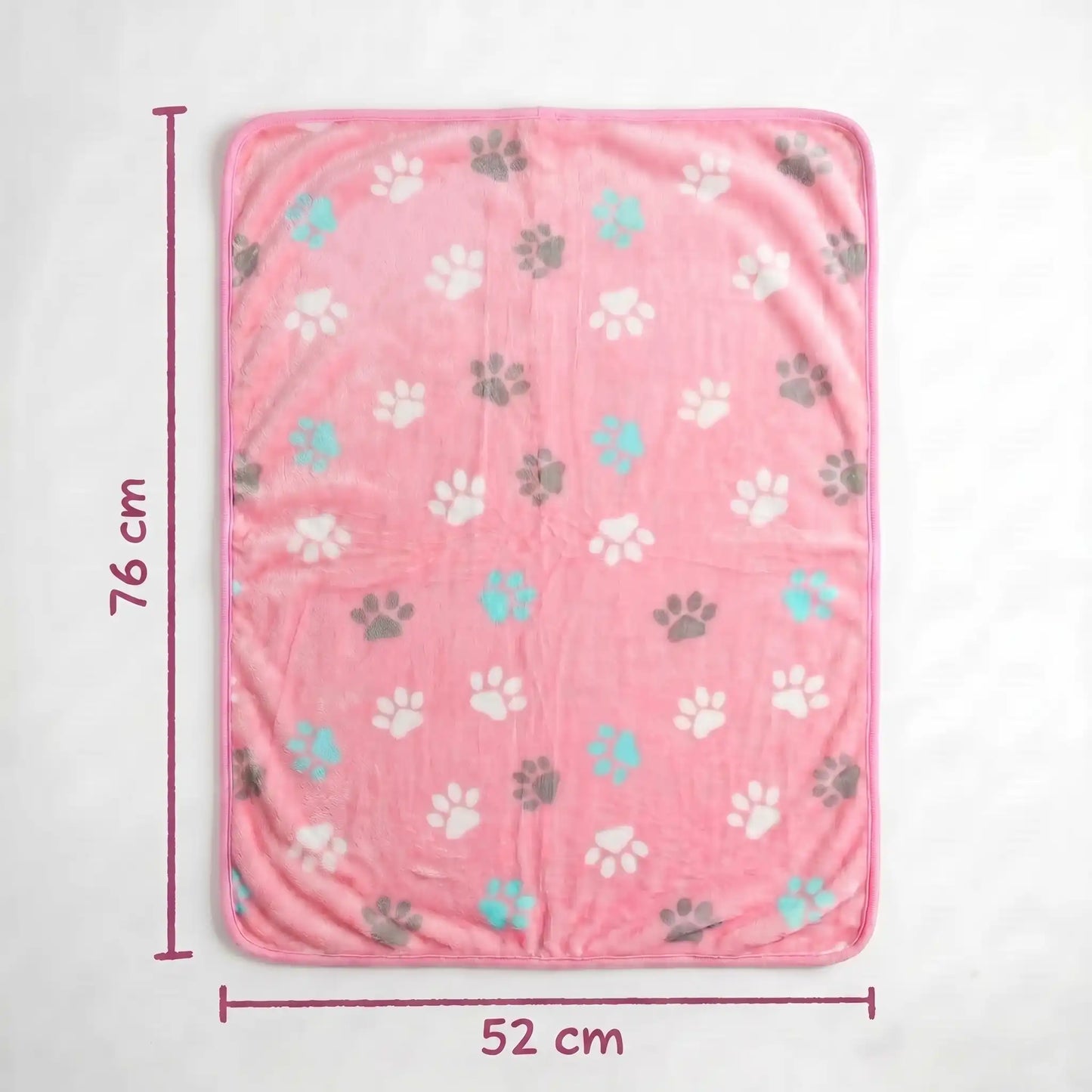 Pink Dream Paws Fleece Blanket