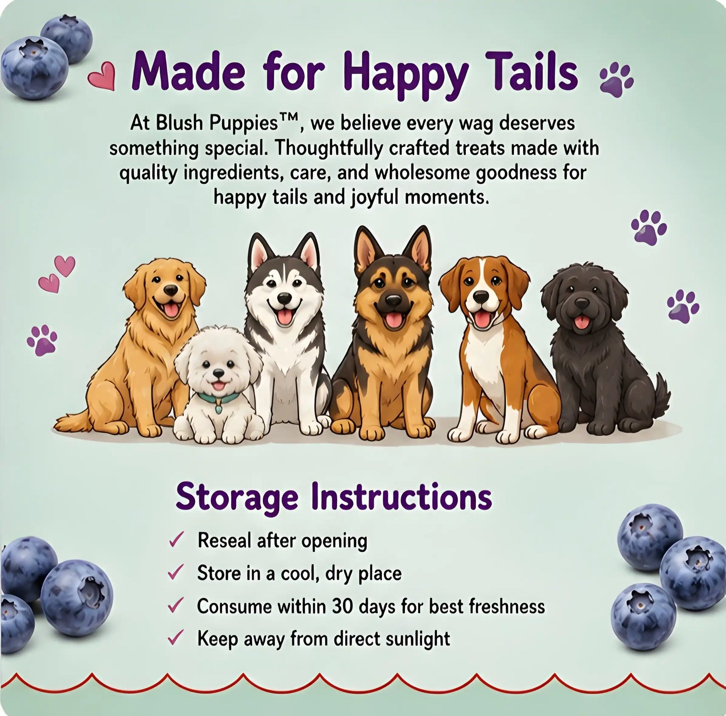 WAGGY Bites Dehydrated Chicken Jerky (Blueberry)