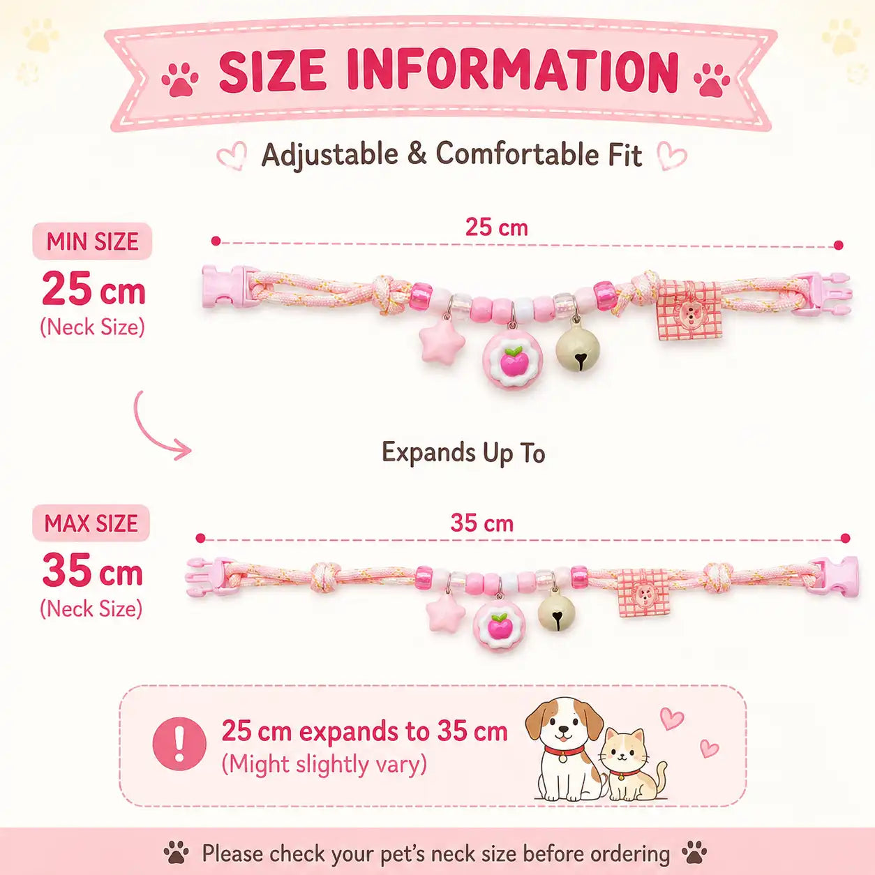 Cutie Patootie Charm Collar