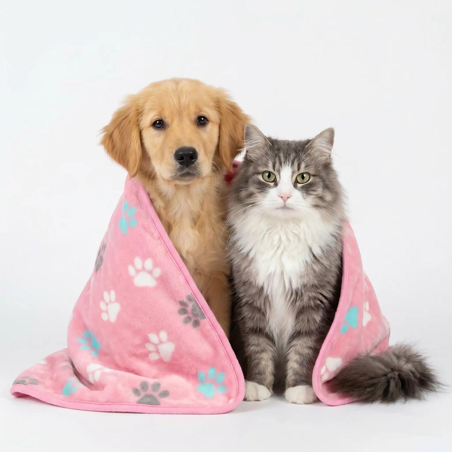 Pink Dream Paws Fleece Blanket