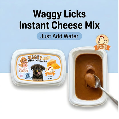 Waggy Licks Instant Cheese Mix (Chicken) for Dogs