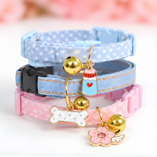 Denim Dreams Charm Collar