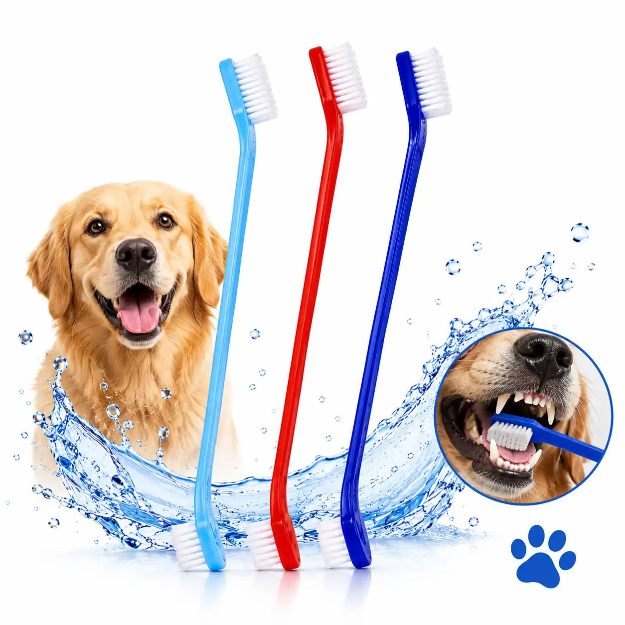 BrightBite Dual-Ended Dog Toothbrush