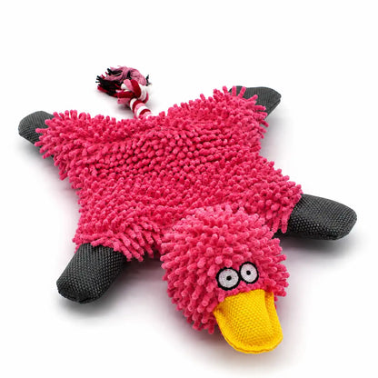 Splooty Duck Fleece & Rope Toy
