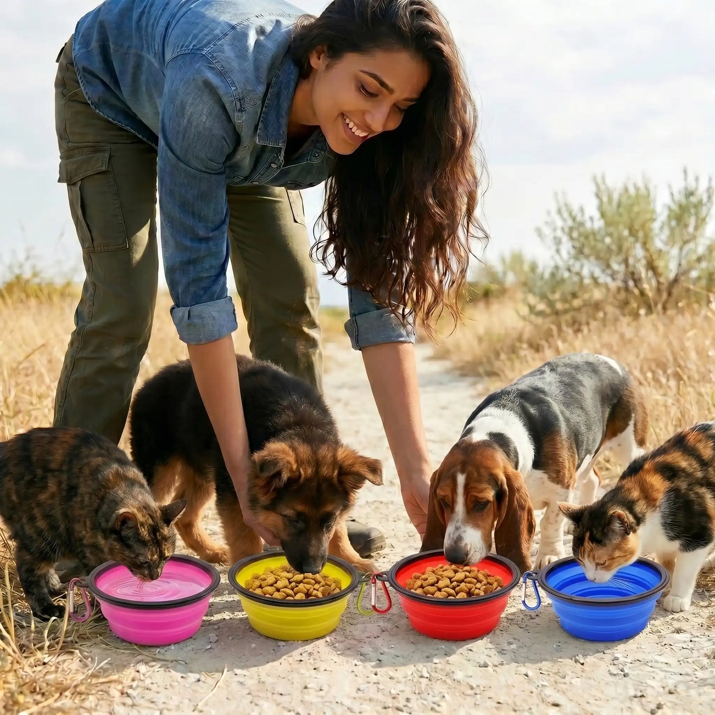 Collapsible Travel Pet Bowl
