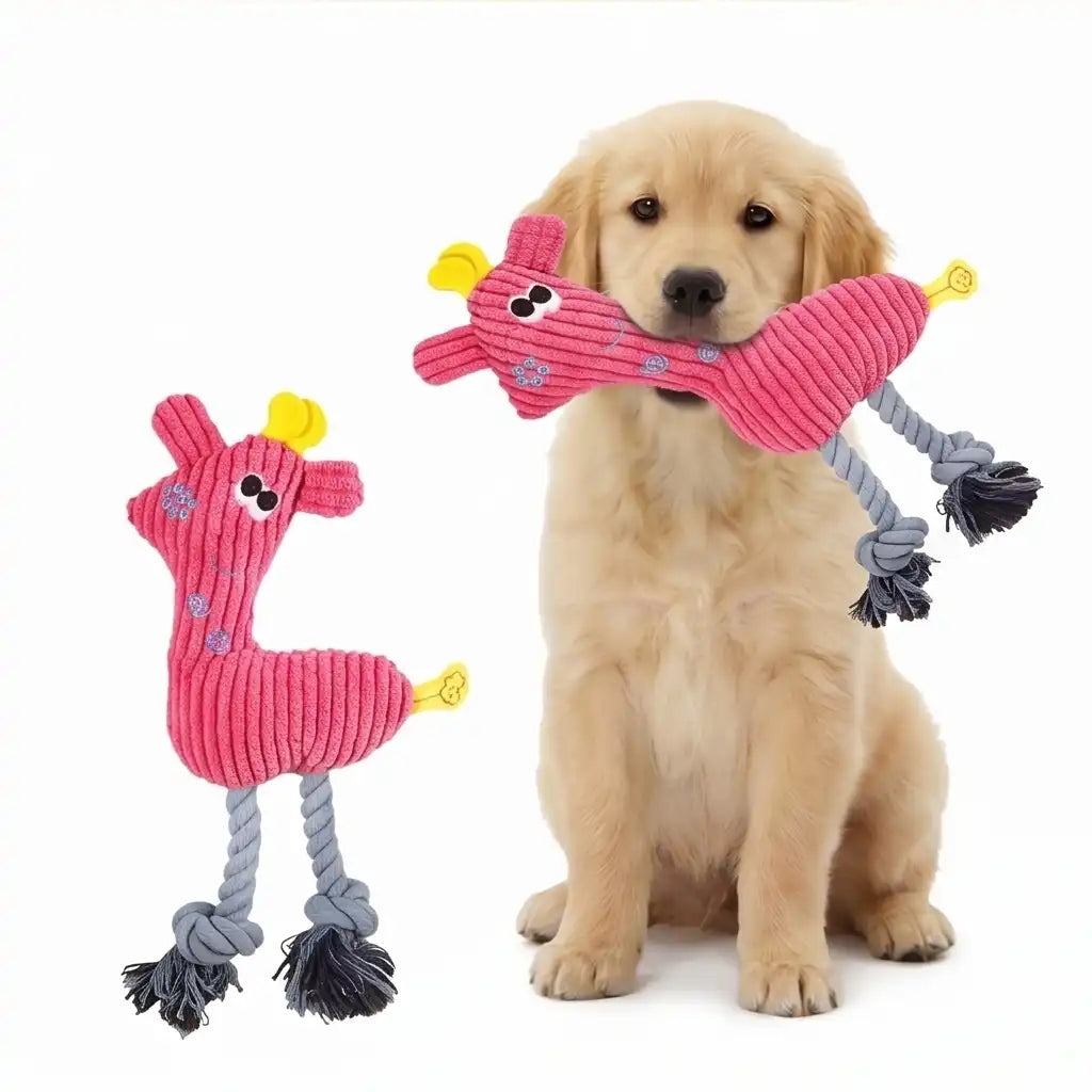 Oh Deer! Corduroy Plush Rope Toy