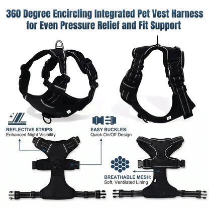 Blush Puppies Ultimate Heavy-Duty Harness & Leash Set