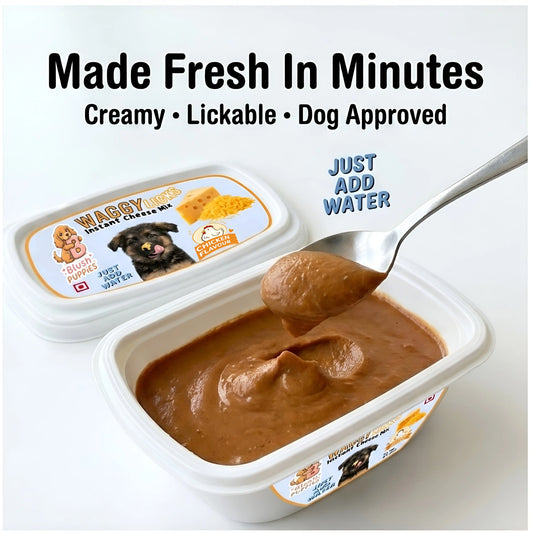 Waggy Licks Instant Cheese Mix (Chicken) for Dogs