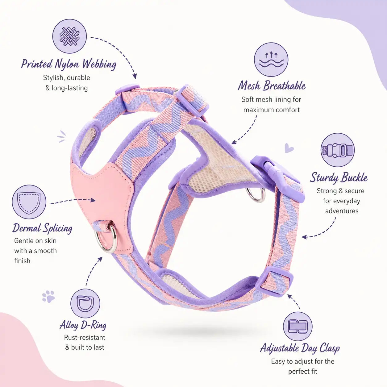Candy Cloud Harness & Leash Set