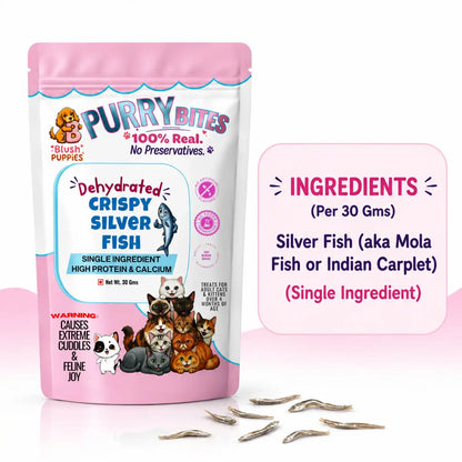 PURRY Bites Dehydrated Crispy Silver Fish