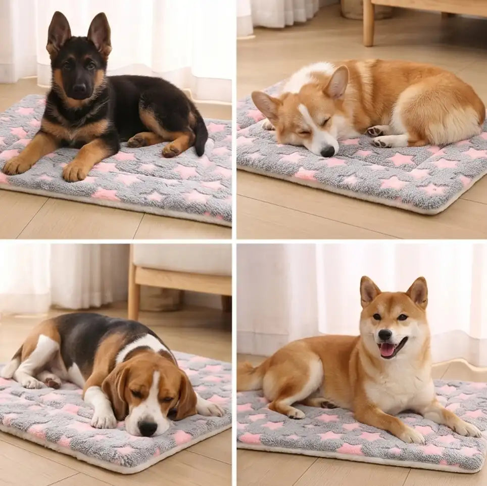 Starry Snooze Ultra-Soft Plush Pet Sleeping Mat