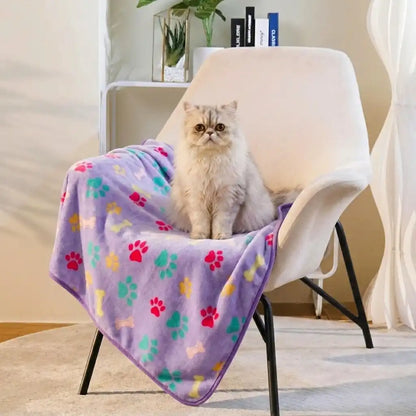 Lavender Paws Fleece Blanket