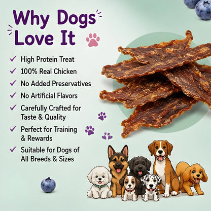 WAGGY Bites Dehydrated Chicken Jerky (Blueberry)