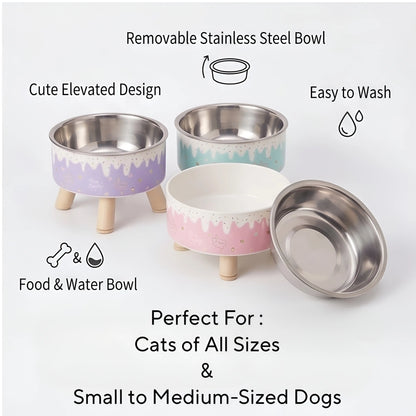 Nom-Nom Drippy Elevated Pet Bowl