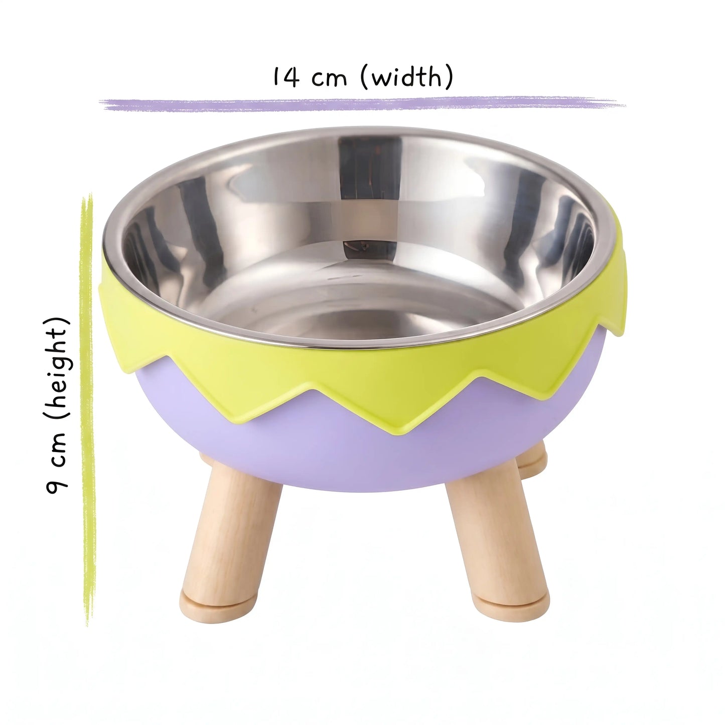 Nom-Nom Eggshell Elevated Pet Bowl