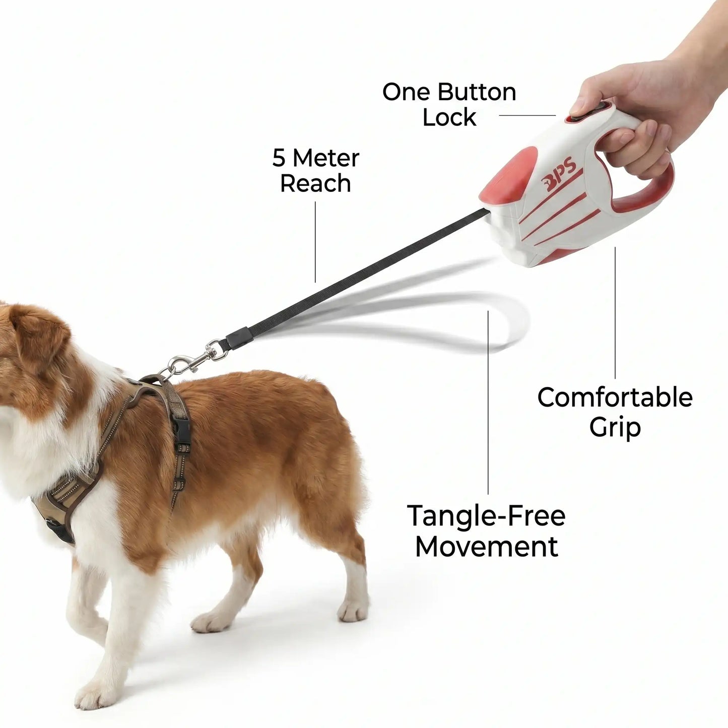 Blush Puppies Stride Retractable Leash