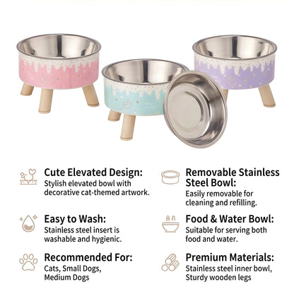 Nom-Nom Drippy Elevated Pet Bowl