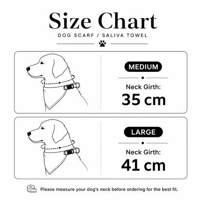 Wipe & Wag Adjustable Dog Scarf & Saliva Towel
