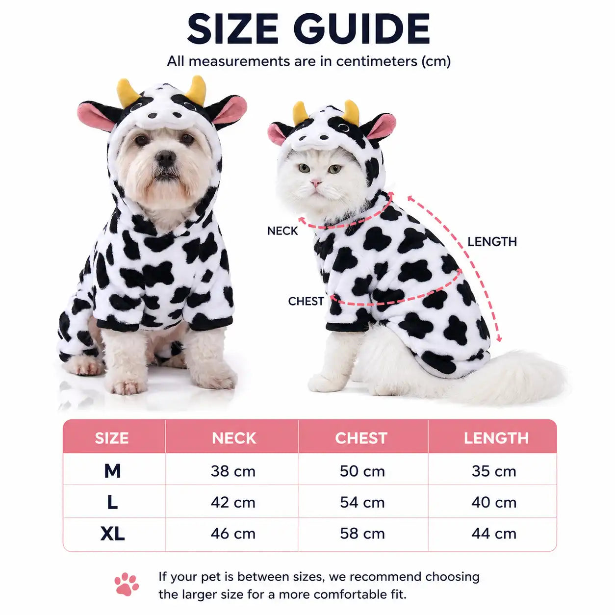 Moo Moo Hoodie Costume