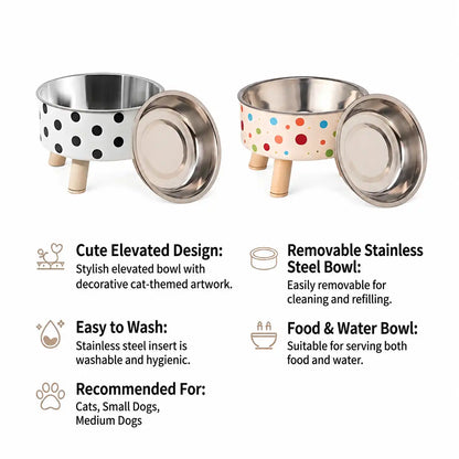 Dine & Shine Elevated Pet Bowl