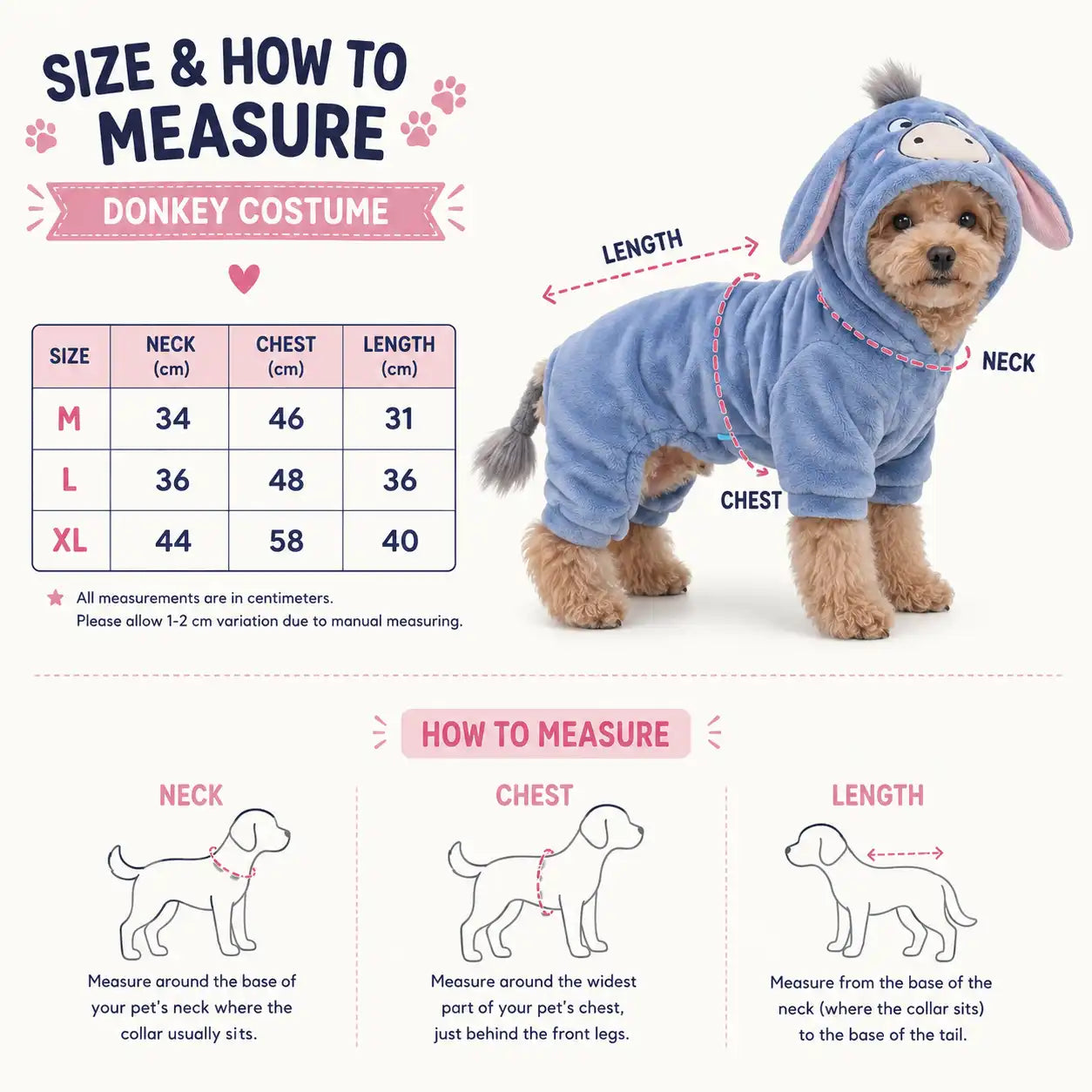 Donkie Doodle Fleece Costume