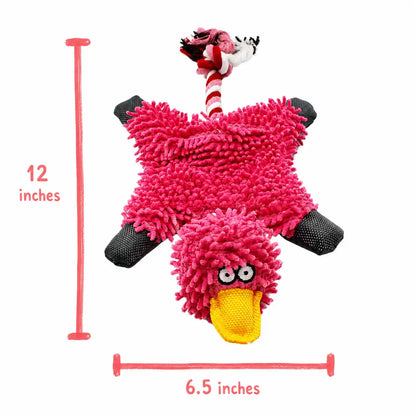 Splooty Duck Fleece & Rope Toy